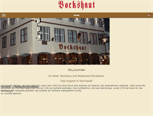 Tablet Screenshot of bockshaut.de
